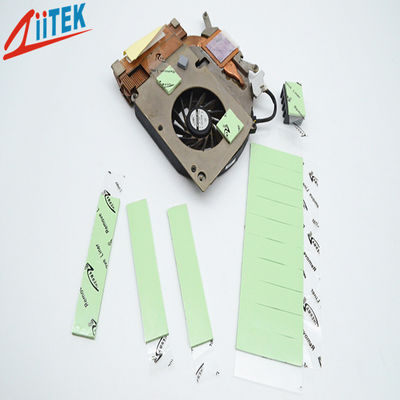 Green Compressible Thermal Conductive Pad With Ceramic Filled Silicone Rubber 1.5W/MK For AI Processors Cooling